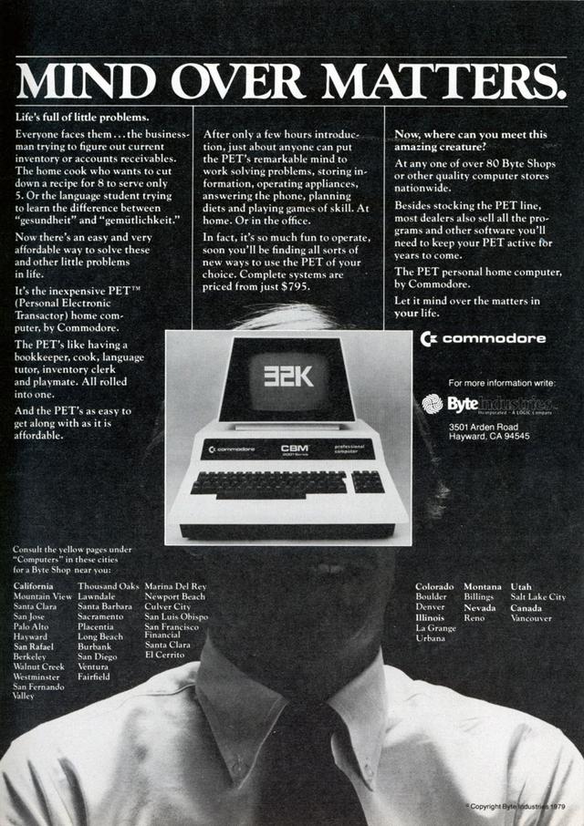 时光机—Commodore PET 2001（1977）古老PC-apple -II同时代微机